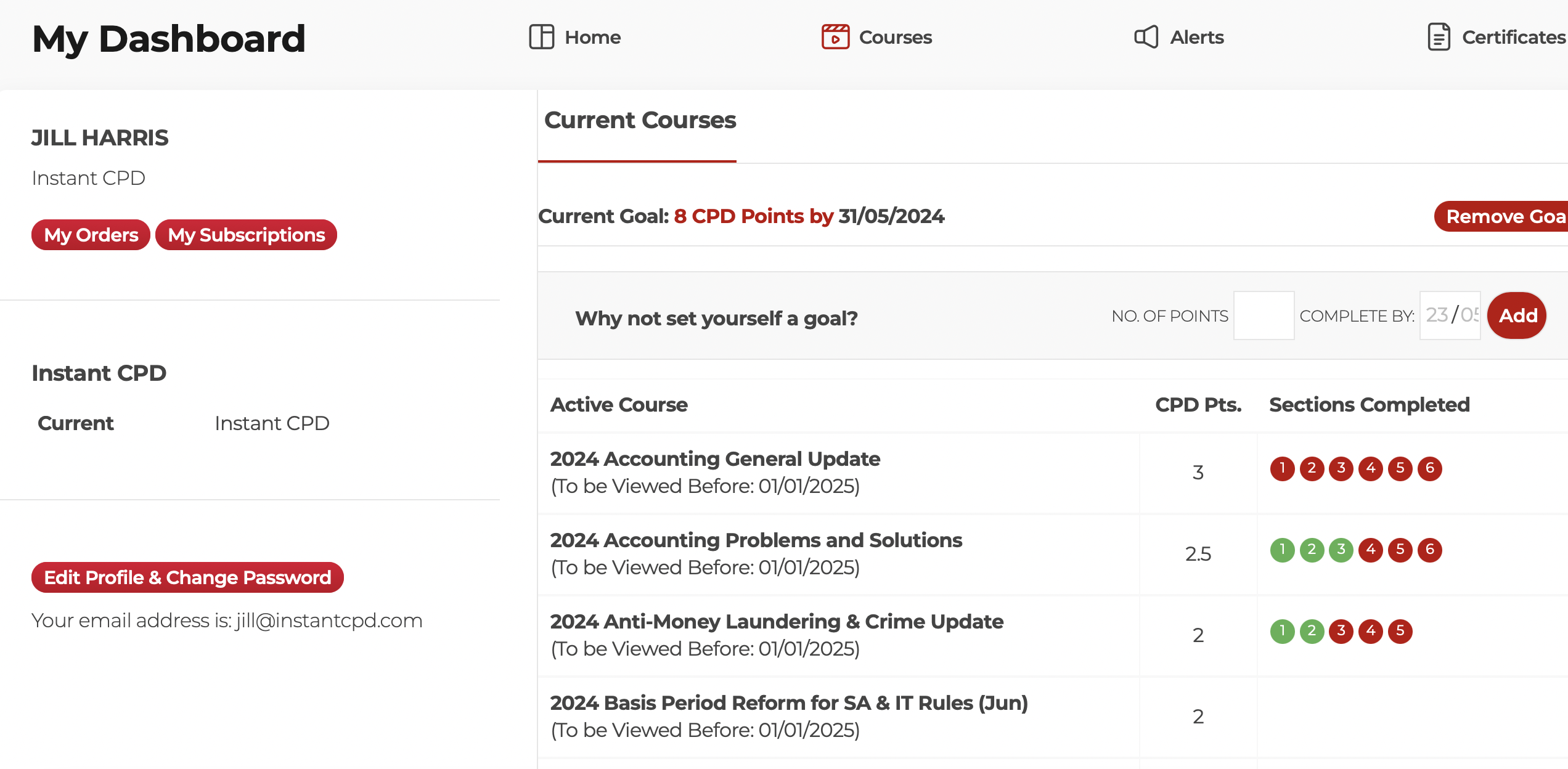How to Access Your Courses